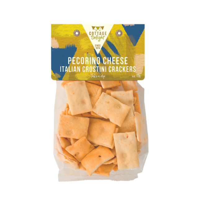 COTTAGE DELIGHT Pecorino Cheese Italian Crostini Crackers 170g - Longdan Official