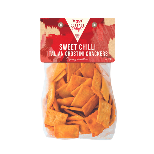 COTTAGE DELIGHT Sweet Chilli Italian Crostini Crackers 170g - Longdan Official
