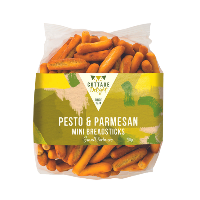 COTTAGE DELIGHT Pesto & Parmesan Mini Breadsticks 200g - Longdan Official