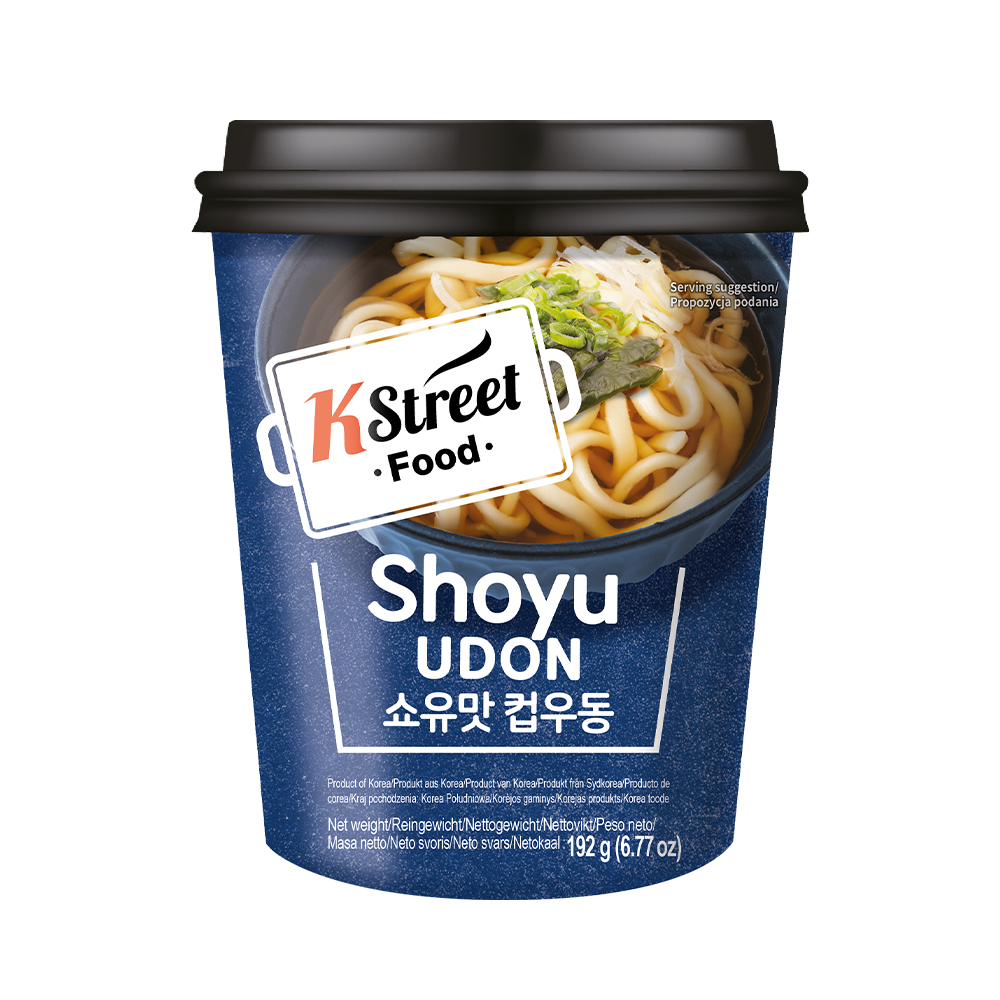 K STREET FOOD Cup Udon Shoyu Flavor 192g (Case 12)