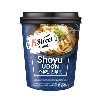 K STREET FOOD Cup Udon Shoyu Flavor 192g (Case 12)