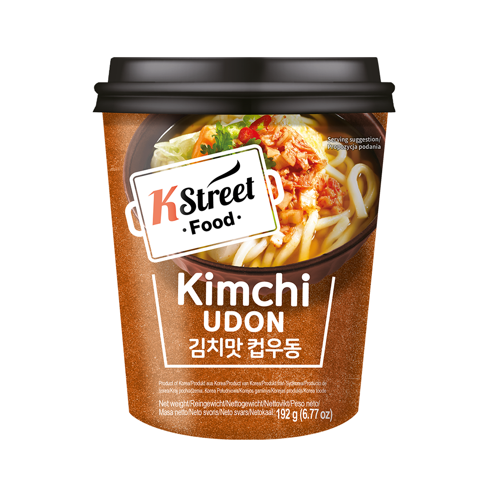 K STREET FOOD Cup Udon Kimchi Flavor 192g (Case 12)