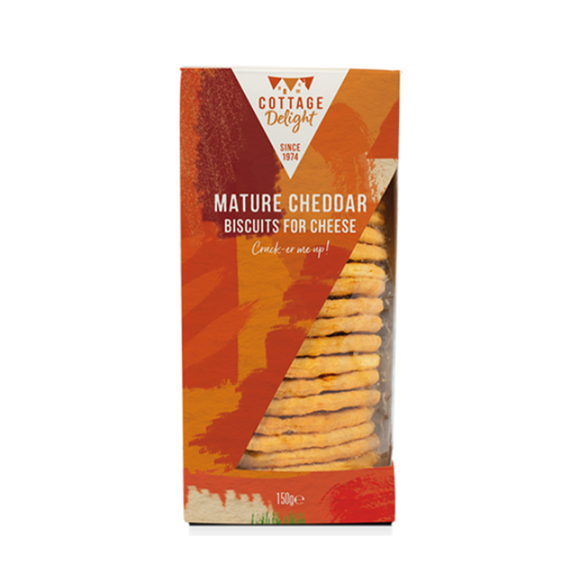 COTTAGE DELIGHT Mature Cheddar Biscuits For Cheese 150g - Longdan Official