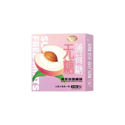 IMINT Sugar Free Candy - Refreshing Peach Flavour 50g (Case 36)
