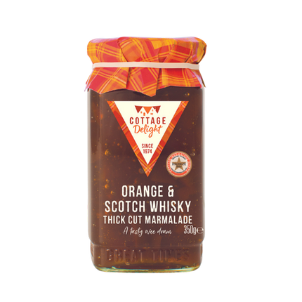 COTTAGE DELIGHT Orange & Scotch Whisky Thick Cut Marmalade 350g - Longdan Official