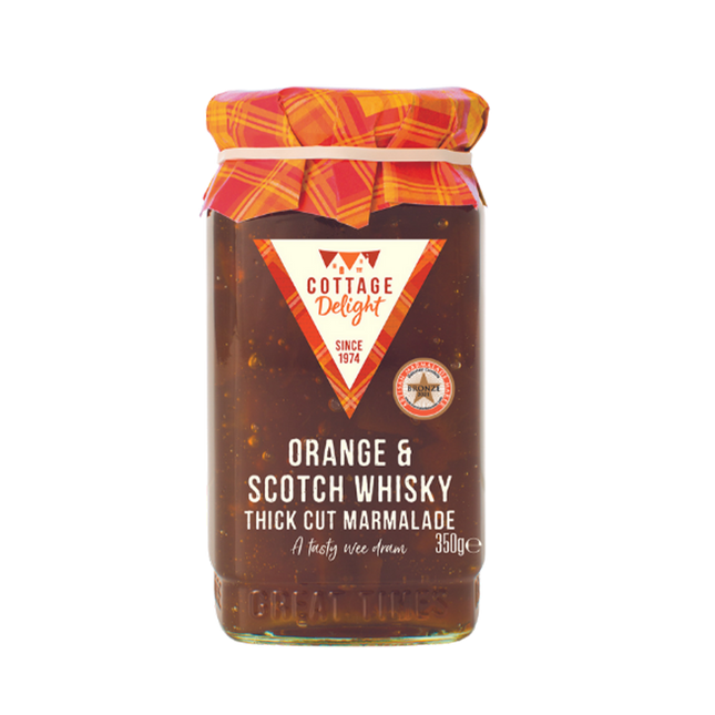 COTTAGE DELIGHT Orange & Scotch Whisky Thick Cut Marmalade 350g - Longdan Official