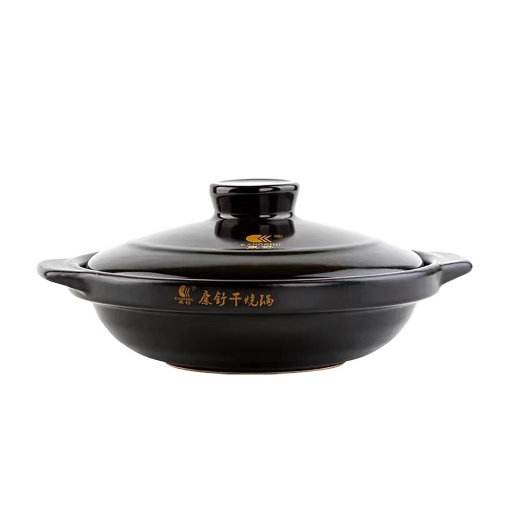 KANG SHU Black Dry Frying Pan 28 x 7cm, 1400ml (Case 10)