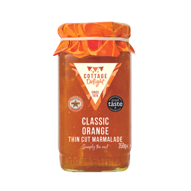 COTTAGE DELIGHT Classic Orange Thin Cut Marmalade 350g - Longdan Official