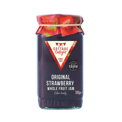 COTTAGE DELIGHT Original Strawberry Whole Fruit Jam 340g - Longdan Official