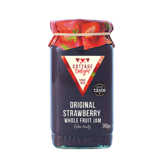 COTTAGE DELIGHT Original Strawberry Whole Fruit Jam 340g - Longdan Official