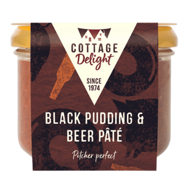 COTTAGE DELIGHT Black Pudding & Beer Pate 180g - Longdan Official