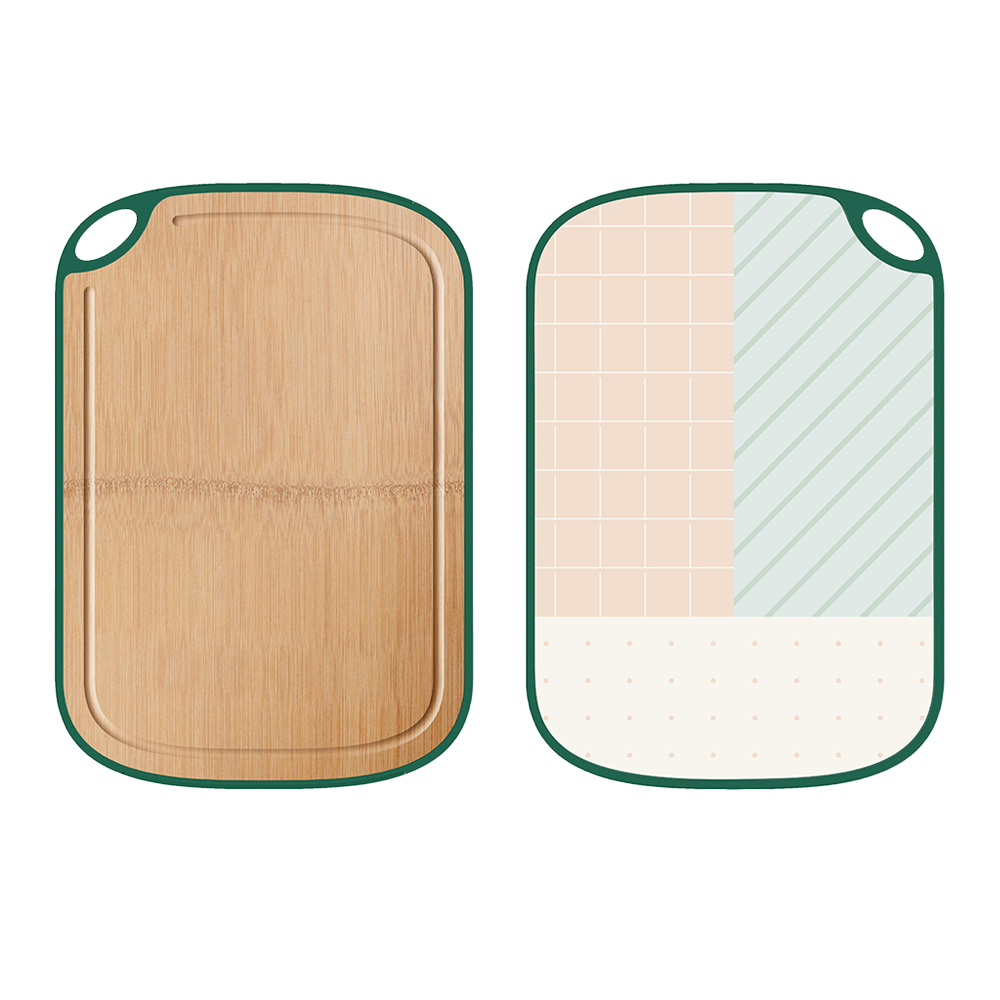 DE CHANG Whole Bamboo & PP Double-Sided Chopping Board 40.5 x 28cm (Case 12)