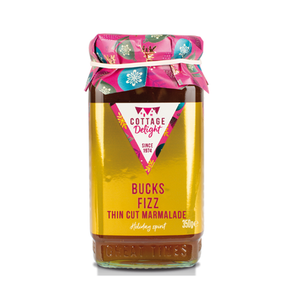 COTTAGE DELIGHT Bucks Fizz Thin Cut Marmalade 340g - Longdan Official