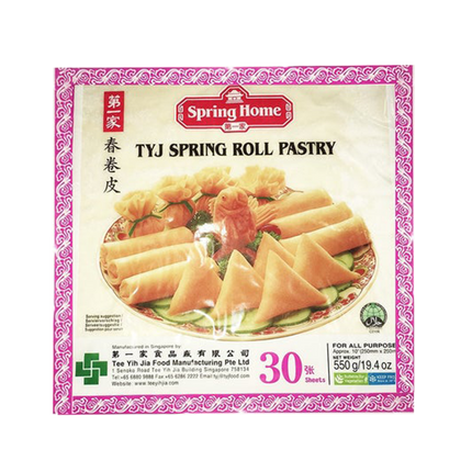 TEE YIH JIA 10in Spring Rolls Pastry 550g (Case 30)