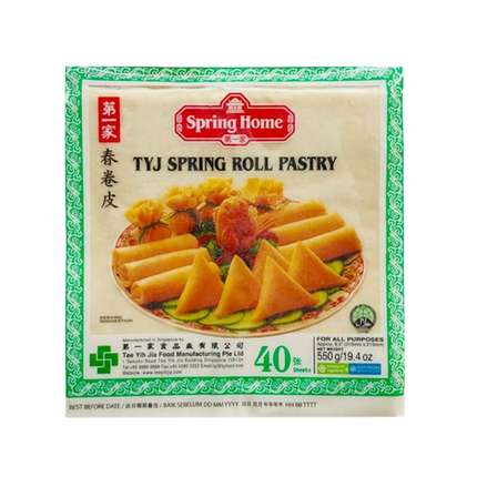 TEE YIH JIA 8.5in Spring Rolls Pastry 550g (Case 20)