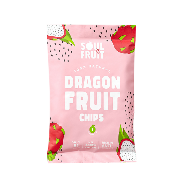 SOUL FRUIT Dragon Fruit Chips 20G - Longdan Official