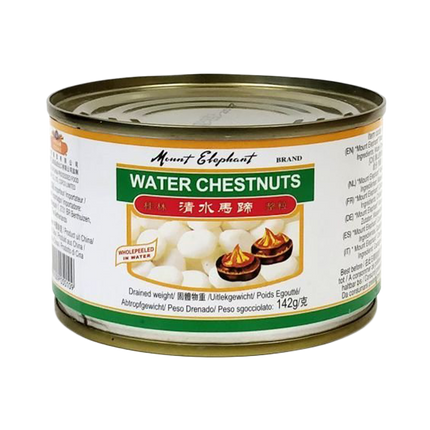 MOUNT ELEPHANT Water Chestnut Whole 227g Tin - Longdan Official