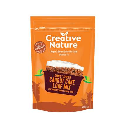 Creative Nature Spiced Carrot Cake Baking Mix 268G (Case 6)