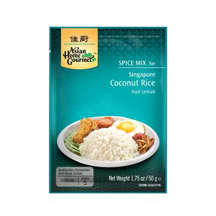 ASIAN HOME GOURMET Singapore Coconut Rice 50g (Case 12)