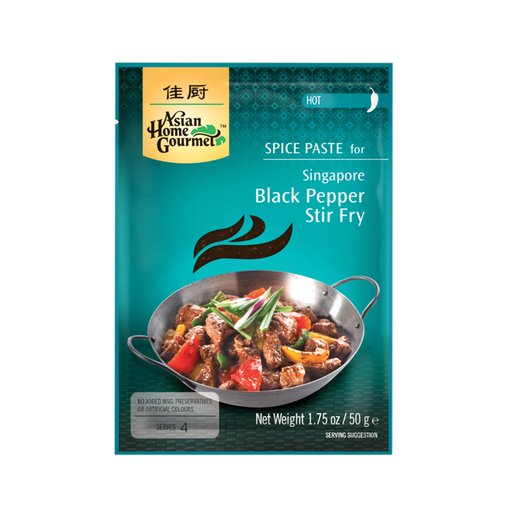 ASIAN HOME GOURMET Singapore Black Pepper Stir Fry 50g - Longdan Official