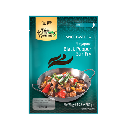 ASIAN HOME GOURMET Singapore Black Pepper Stir Fry 50g - Longdan Official