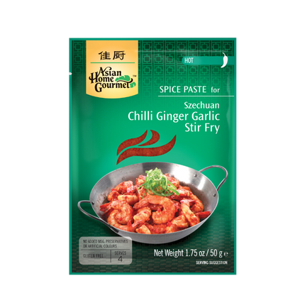 ASIAN HOME GOURMET Szechuan Chilli Ginger Stir Fry 50g (Case 12)