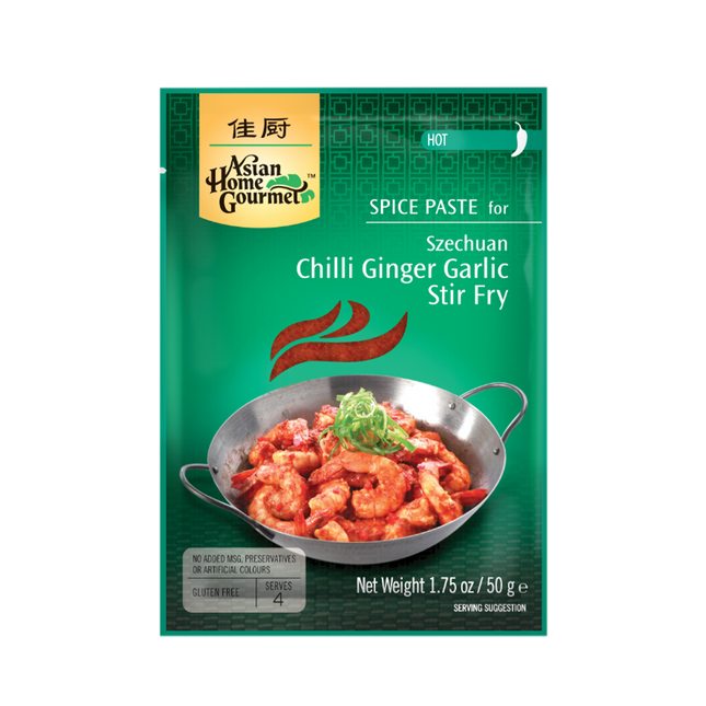 ASIAN HOME GOURMET Szechuan Chilli Ginger Stir Fry 50g (Case 12)