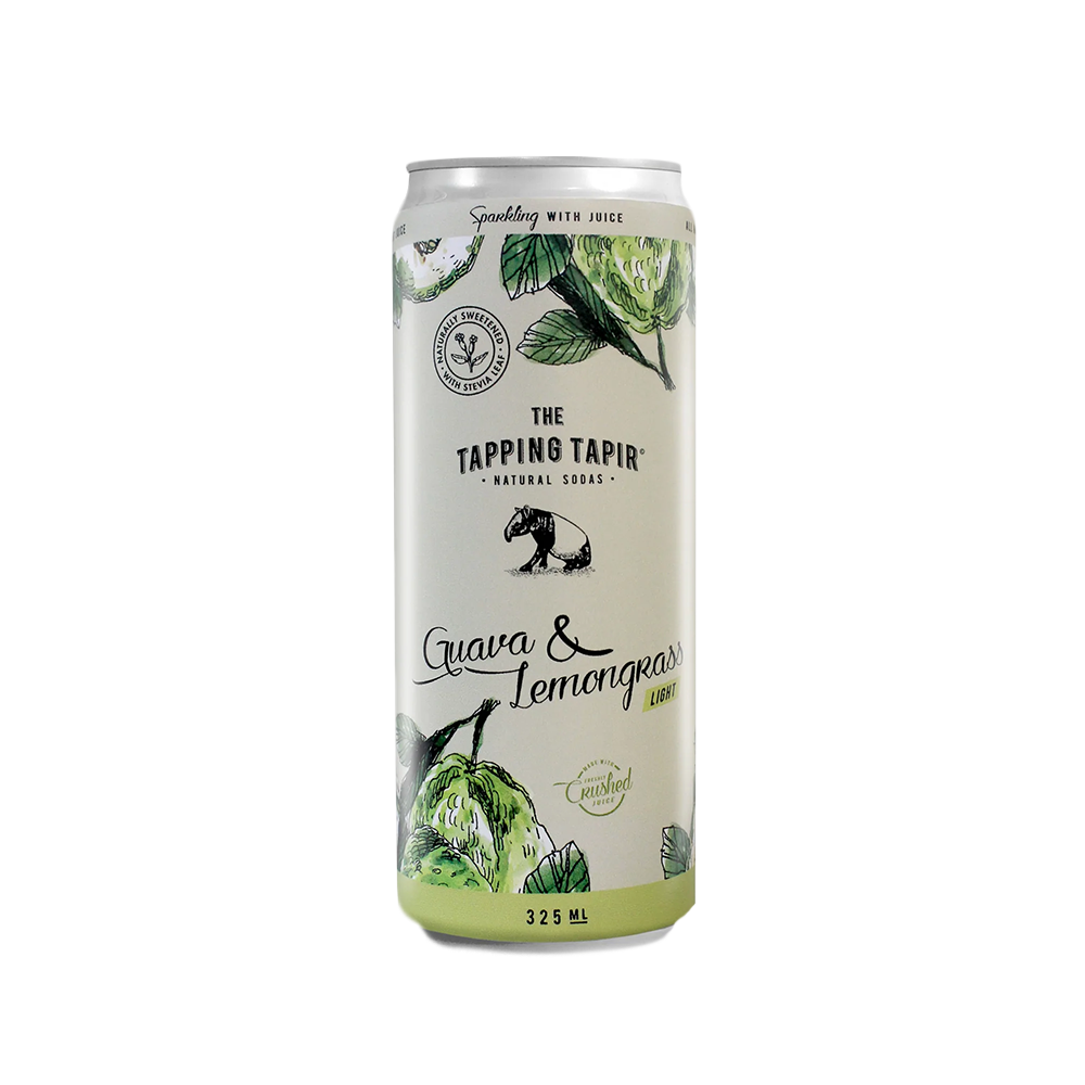 TAPPING TAPIR Natural Fruit Sodas - Guava & Lemongrass 325ml - Longdan Official