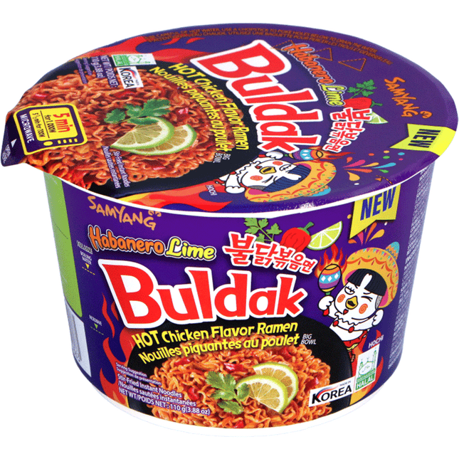 SAMYANG Hot Chicken Ramen Habanero Lime Bowl 110g - Longdan Official
