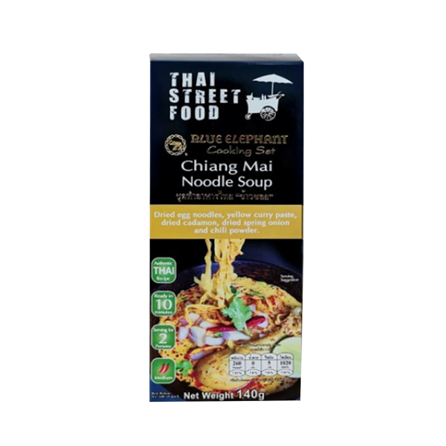 BLUE ELEPHANT Thai Street Food Cooking Set Chiang Mai Noodle Soup 140g - Longdan Official