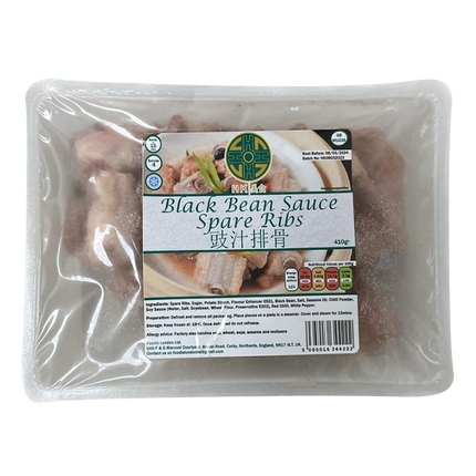 HKDS Black Bean Sauce Spare Ribs 410g (Frozen) - Longdan Official