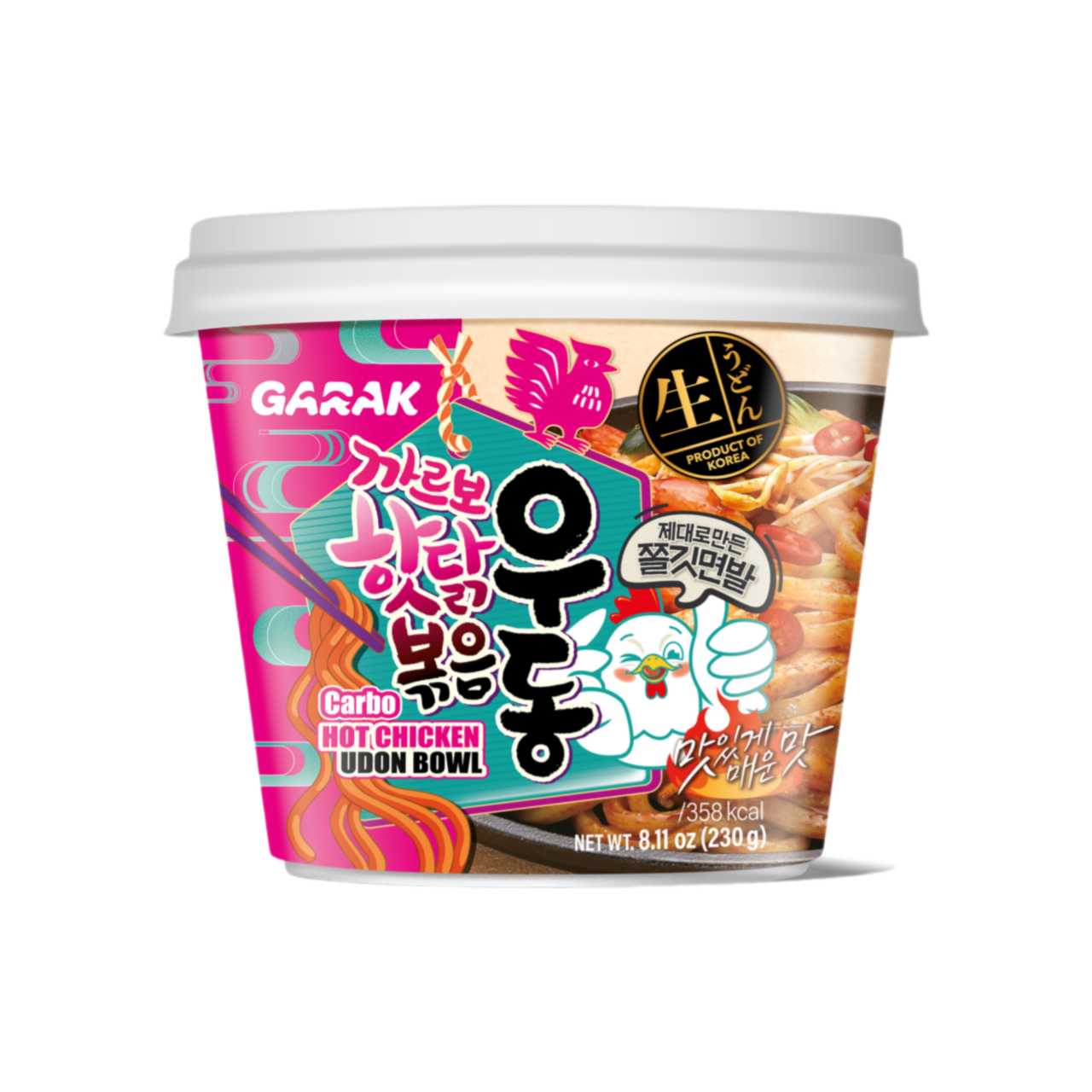 GARAK Carbonara Hot Chicken Udon Bowl 230g (Case 12)