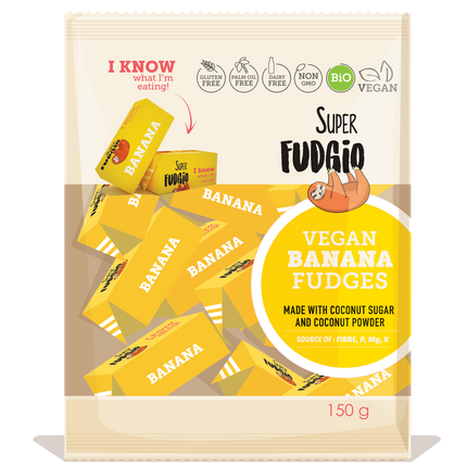 Super Fudgio Organic & Vegan Banana Fudge 150g - Longdan Online Supermarket