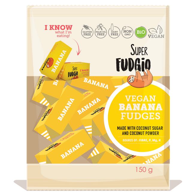 Super Fudgio Organic & Vegan Banana Fudge 150g - Longdan Online Supermarket