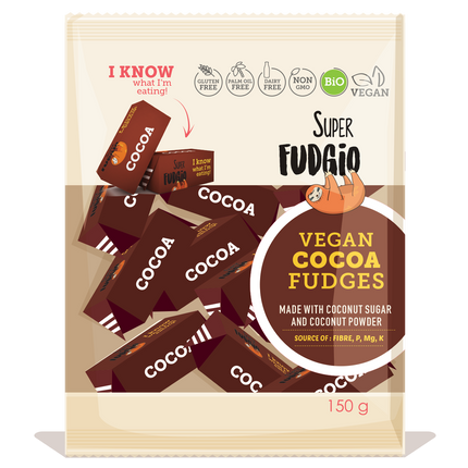 Super Fudgio Organic & Vegan Cocoa Fudge 150g - Longdan Online Supermarket