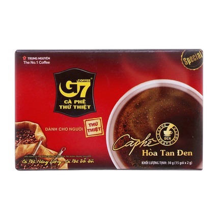 Trung Nguyen G7 Pure Black Coffee 30g (2gx15) - Longdan Official Online Store