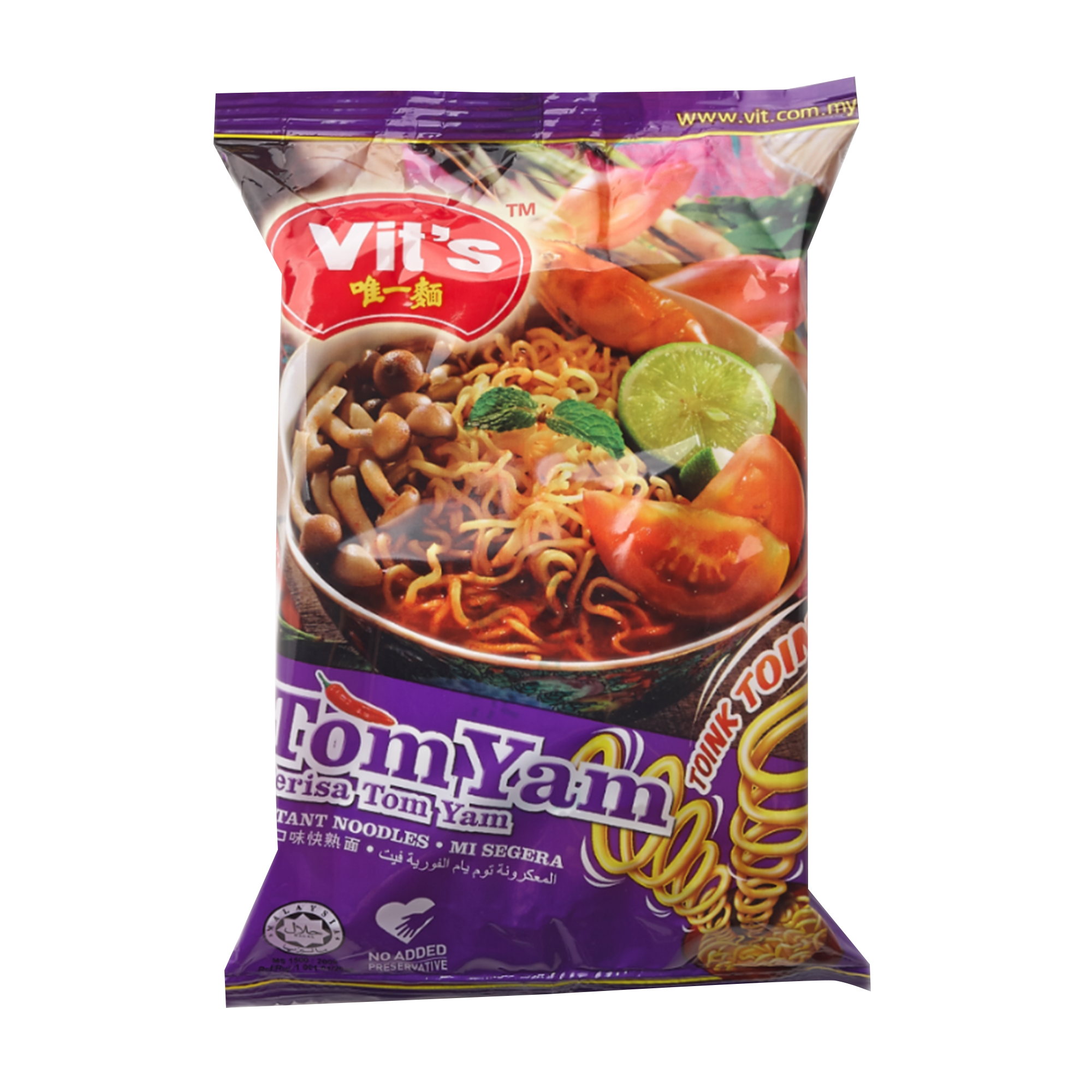 Vit'S Tom Yum Instant Noodles 78G - Longdan Online Supermarket