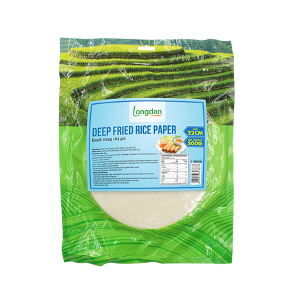 Longdan Deep Fried Rice Paper 22cm 500g (Case 20)