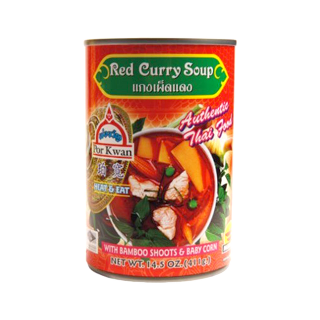 POR KWAN Can Red Curry Soup 411g (Case 24)