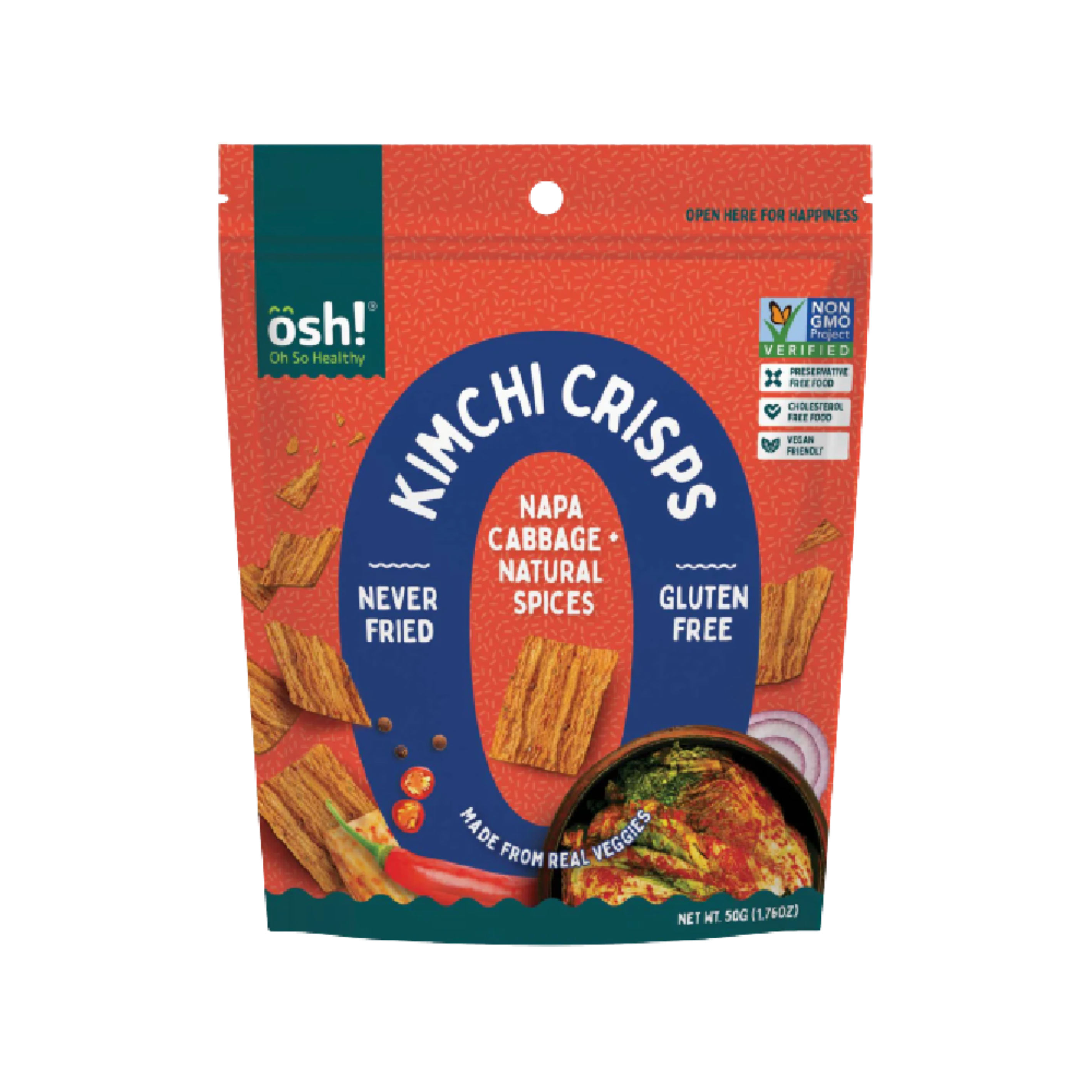 Oh So Healthy! Kimchi Crisp 50G (Case 24)