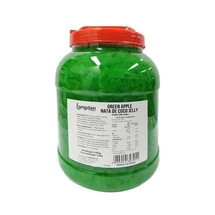 Longdan Green Apple Nata de Coco Jelly 3.85kg (Case 4)
