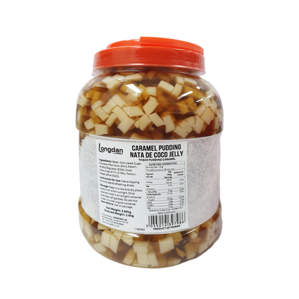 Longdan Caramel Pudding Nata de Coco Jelly 3.85kg (Case 6)
