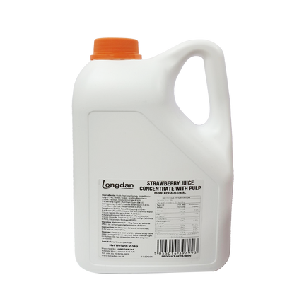 Longdan Strawberry Juice Concentrated with Pulp 2.5kg (Case 6)