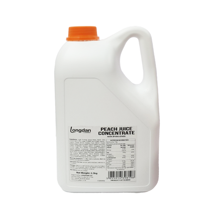 Longdan Peach Juice Concentrated 2.5kg (Case 6)