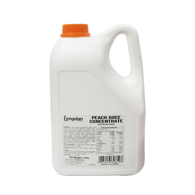 Longdan Peach Juice Concentrated 2.5kg (Case 6)