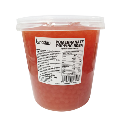 Longdan Pomegranate Popping Boba 3.2kg (Case 4)