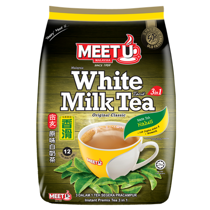 MEETU White Milk Tea 3in1 480g (Case 24)
