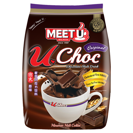 MEETU UChoc Chocolate Malt Drink Original 576g (Case 24)