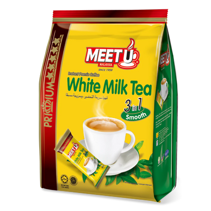MEETU Primium White Milk Tea 3in1 400g (Case 24)