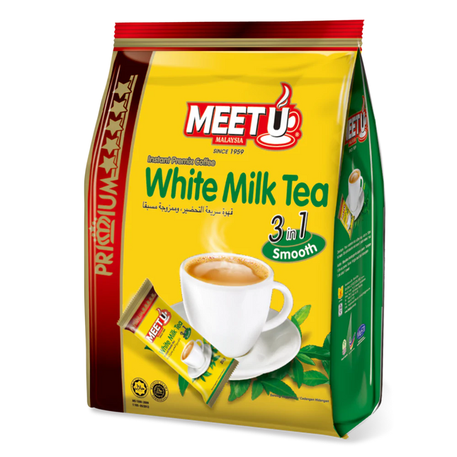 MEETU Primium White Milk Tea 3in1 400g (Case 24)